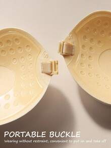 2/1 pieza Sujetador adhesivo invisible sin tirantes: Pegatinas de silicona sexy para el pecho de mujeres, adecuado para vestidos con tirantes, vestidos de boda. Recoge los pechos pequeños para mostrar pechos grandes. Pegatinas invisibles para el pecho tipo taza de mango como ropa interior