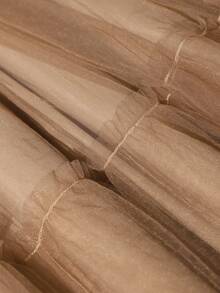 2pcs/Set Girls' Stylish Jacket + Mesh Patchwork Skirt, Spring/Autumn