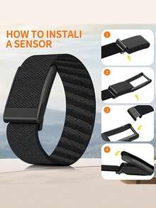 1 Pc Stretchy Nylon Band Compatible With WHOOP 5.0 Breathable Protector Sports Wristband For Whoop 4.0 Band(Black U Shapped Cand Adjustable Onnector) - Nhiều màu - Xem 5