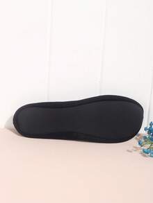 2025 Autumn/Winter New Women's Fashion Casual Soft Comfortable Black Velvet Bow Foldable Slip-On Dance Shoes/House Slippers - Black - View 5