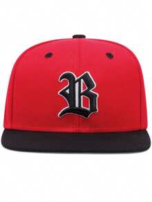 2026新款时尚个性嘻哈帽，2B哥特字母刺绣滑板帽，户外日常通勤装饰帽，休闲运动遮阳帽，男女通用平沿棒球帽 - 彩色 - 查看 5