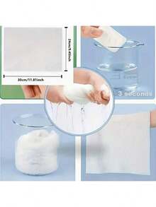 Portable Travel Towels (14/28 Pack) - Compressed, Disposable & Expandable Face Cloths For Camping, Gym, Hotel, Perfect Pocket-Sized Hygiene Kit - No Pattern - View 4