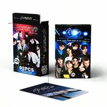 92张KPOP (SKZ)<Karma>照片卡和贴纸套装，高清LOMO明星卡和“5星”专辑收藏，方车、N、、Know、彰彬、Fe、Lix、昇玟、I.N粉丝应援收藏品，流行音乐周边，生日和节日粉丝礼物 - 玩具小卡 - 查看 5