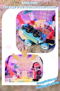 Sanrio 花车游行系列积木套装 - 学生益智玩具、生日礼物、Hello Kitty 和 Kuromi 积木；Sanrio 的可爱超级明星邀请您一起来（动态 EDM - Hangyodon） - 彩色 - 查看 3