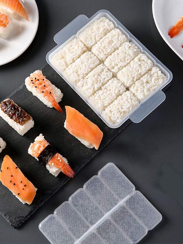 10-Grid Sushi Making Tool, Sushi Making Kit, Sushi Mold Press, Sushi Making Kit For Beginners, Sushi Rice Roll Mold Shapes
