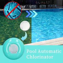 Flotador de Cloro para Piscina, Dispensador Automático de Productos Químicos Reutilizable, Altura 13 Cm, Tipo Flotante, Accesorio para Piscina Interiore - Celeste - Ver 3