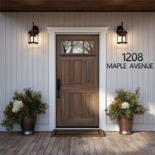 5 Incn Metal Aluminium House Numbers Letters, Black House Address Letters, Outdoor Mailbox Numbers, Modern Metal Address Number Letter For Homes, Apartments, Farms