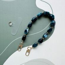 时尚不对称仿玉亚克力手工串珠手机吊饰 - 彩色 - 查看 10