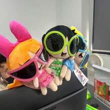 New 23cm The Powerpuff Girls Plush Toys Cartoon Anime Cute Beach Dress Blossom Buttercup Bubbles Stuffed Dolls Girls Toy - Multicolor - View 5