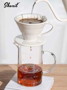 shoxil 1pc High Borosilicate Glass Coffee Cup Measuring Cup Glass With Handle Graduated Cup Coffee Milk Juice Measuring Cup Transparent Glass - Coffee Measuring Cup - View 8