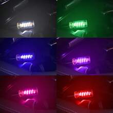 1pc Car USB Glass Decorative Ambient Light LED Spiral Atmosphere Light High-Brightness Lighting Neon Light For Car Home Decoration Light