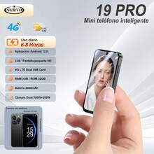 SERVO 19 PRO Mini Smartphone Android 12.0 RAM 3GB ROM 32GB Dual SIM MTK6762 GPS 4G LTE Teléfono