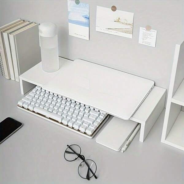 Supporto per aumentare l'altezza del display del laptop, portadocumenti da scrivania. Rimanere svegli fino a tardi per finire il piano non mi affatica gli occhi; stare seduti a lungo non mi stanca. Inconsciamente raddrizzio la schiena. Dopo essere stato seduto a lungo, la mia schiena non è più dolorante. I miei colleghi dicono tutti: "Ti siedi molto più dritto di prima!"