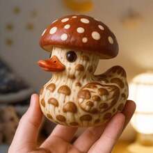 Whimsical Vegetable Duck Resin Craft - 蘑菇鴨A - 查看 4