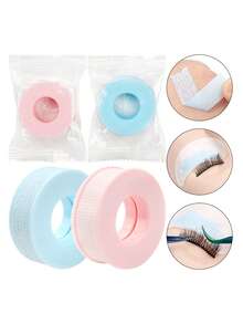 1pc Professional Silicone Eyelash Extension Adhesive Tape - Breathable Micro-Porous Bonding Strip, Fixation, Gentle & Non-Irritating, Easy Application & Cleaning, Eyelash Extension Adhesive, Beauty Enhancement, Secure Bonding Agent - Blue - View 7