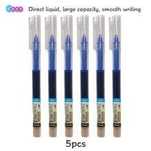 10支装蓝色液体凝胶笔/速干圆珠笔/大容量笔记本/办公签名笔，适用于学校、办公室、考试、文具、返校用品、教师用品、高中用品 - 藍色 - 查看 14