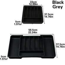 1 Expandable 9-Grid Cutlery Storage Box, Adjustable Cutlery Organizer, Expanding 9-Grid Cutlery Tray, Expandable Kitchen Utensil Tray, Tight-Fitting Silverware Storage Divider, Unfinished Plastic Cutlery Rack, Large Space, Multi-Purpose, Cutlery And Cutlery Holder, Adjustable Plastic Storage Box, A Must-Have For The Home, Suitable For Storing Spoons, Forks, Knives - Nhiều màu - Xem 9