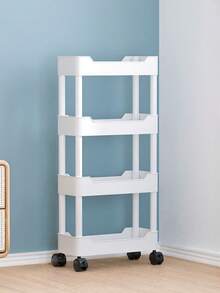 1 szt. Wózek łazienkowy Slim Storage, ruchoma wąska półka podłogowa - Wielokolorowe - Zobacz 2