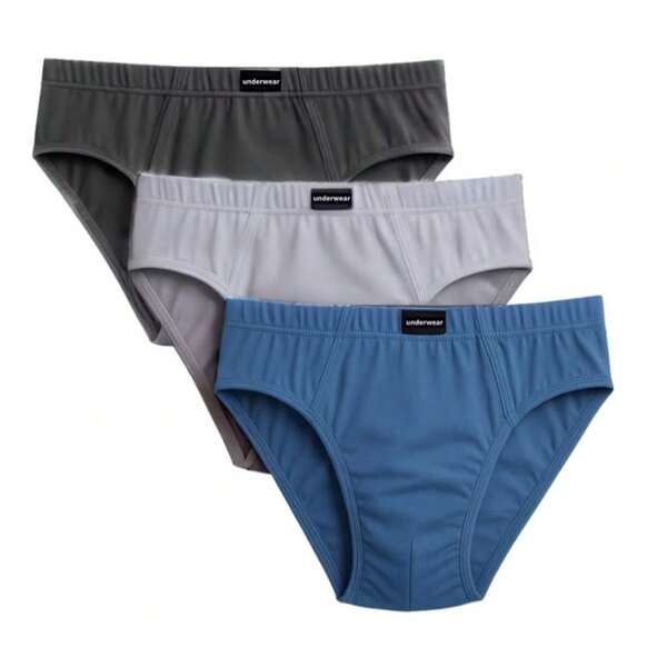 Kit 6/3 de cueca masculinas adultas, algodão, Colorido cores