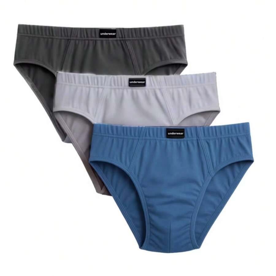 Kit 6/3 de cueca masculinas adultas, algodão, Colorido cores