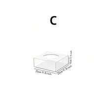 Square Acrylic Cake Stand, Transparent Cupcake Display Holder With Cover, Suitable For Wedding, Birthday Party, Dessert Table, Non-Electric - Clear - View 4