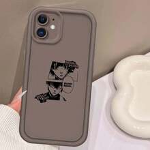 Custodia per telefono in TPU morbido, con design accattivante, blu scuro e carino, per Apple 16, 15, 14, 13, 12, 11, XR, XS, X, Pro Max, Plus