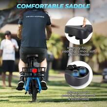 WIND HORSE 12.5'' Electric Scooter With Seat & Pet Basket, Electric Scooter Adults 15.5MPH & 20 Miles Range, 450W Motor, Dual Disc Brakes & Bright Headlight, 36V 8.0Ah Battery Foldable E-Scooter With Dual Baskets For Pets & Cargo, 265LBS Load