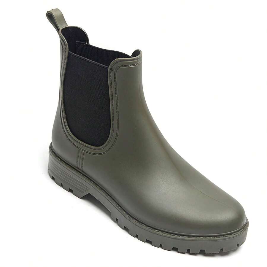 Women's Chelsea Boots – Modern – Beige, Black, Brown, Khaki, Red, Green, Leopard - Green - View 1