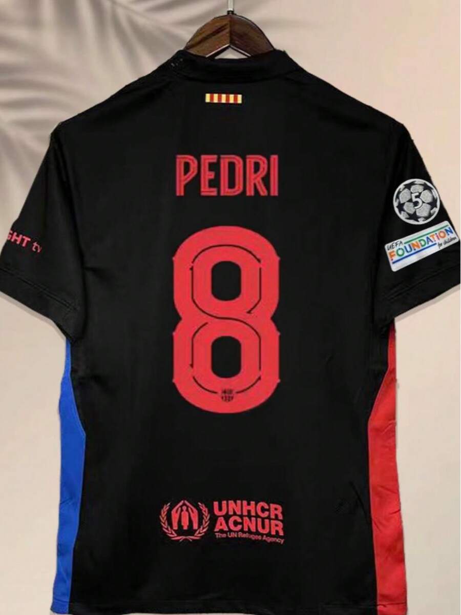 2425 Season Barcelona Jersey No. 8 Pederi Away Fans Version Of The ...