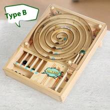 1 Stück vintage Holz Flippermaschine Spielzeug, Tischflipper Spiel, Weihnachtsgeschenk, Atmosphäre Dekoration