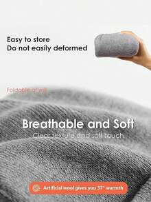 3 Pieces Satin Lined Winter Beanie Hats For Women Knitted Watch Hat With Silk Lining Solid Skull Cap - Multicolor - View 3