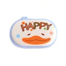 1/2 件可爱动物海绵淋浴和洗发刷套装 - 柔软硅胶，温和头皮按摩，易清洁发刷，卡通毛巾，柔软泡沫洗涤器，身体和头发清洁海绵，适合青少年 - 彩色 - 查看 22