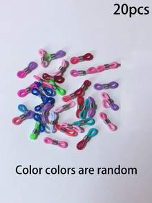 20pcs Adjustable Rubber Eyeglass Chain Ends Connectors For Eyeglass Holder Necklace, Jewellery Making Supplies Glasses Accessories For Women