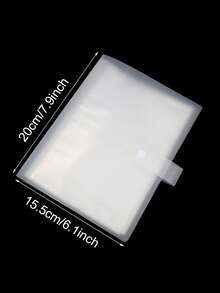 1-częściowy organizer na naklejki do zdobienia paznokci – duża pojemność, matowa, przezroczysta książka z kolorowym kwiatowym wzorem, idealna na naklejki i kalkomanie do paznokci, organizer na kosmetyki | Przezroczysty organizer na ozdoby do rąk