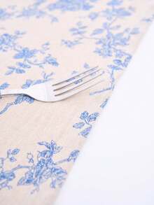 1/2 piezas Elegante cubierta para microondas con estampado de rosas azules y blancas, tela protectora para electrodomésticos de cocina, apta para freidora de aire, horno, decoración del hogar