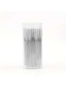 200支装、100支装、50支装、10支装一次性睫毛膏刷，水晶S型睫毛嫁接刷，螺旋睫毛眉刷睫毛棒化妆套装（白色），眉刷，眼影刷，刷子，赠品 - 白色 - 查看 15