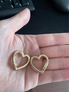 Metal Heart-Shaped Ring Buckle, Spring Clasp For Bag, Clothing Accessory - Multicolor - View 6