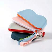 1 Piece Of Silicone Zipper Glasses Case Storage Bag, Waterproof, Dust-Proof, Multi-Purpose Small Dust-Proof Sundries Glasses Box, Silicone Material Protects Lenses, Not Afraid Of Scratches, Fashionable And Convenient Travel Hand-Held Silicone Glasses Bag. Bag, Makeup Bag, Toiletry Bag, Desk Organiser, Cosmetic Bag, Makeup Pouch, Make Up Organizer, Vanity Accessories, Make Up Pouch, Make Up Bags, Jewellery Box, Pouch, Makeup Brush Holder, Brush Holder, Perfume Organiser, Pouch Bag