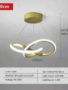 Lámpara colgante LED de brillo ajustable de 3 colores, diseño minimalista moderno, adecuada para sala de estar, isla de cocina, dormitorio, pasillo, comedor, balcón, escalera y decoración de bar de hotel de lujo