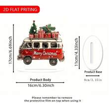 16,0 cm x 17,02 cm, dekoracja na biurko w stylu retro, akrylowa, z podstawą, odpowiednia do domu, biura i kawiarni, idealny prezent urodzinowy lub świąteczny, świąteczna dekoracja domu