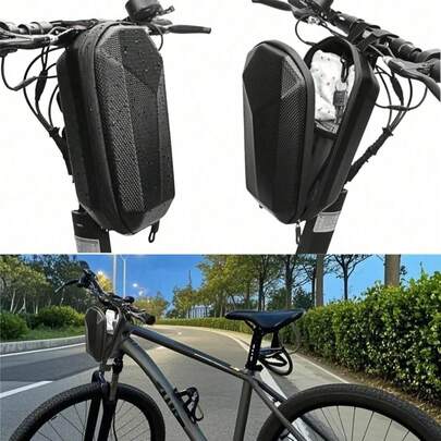 This 4L/3L Bicycle Bag Features A Hard Shell Design With Waterproof Function. It Is A Front-Mounted Bicycle Bag Suitable For Folding Bikes, Scooters, Balance Bikes And Bicycle Racks. This Handlebar Bag Can Be Easily And Quickly Installed On The Front Part Or Frame Of The Bicycle Using Hooks And Buckles.