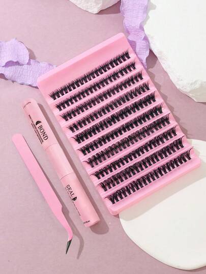 Pestañas postizas esponjosas y agrupadas de 40D - 200 piezas, para aplicación DIY y aspecto natural de pestañas 3D, extensiones de pestañas