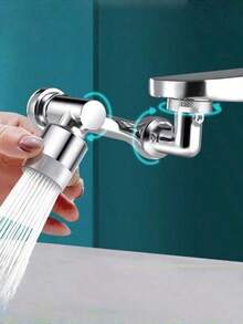 1 件通用水龙头延长器 1080° 旋转、防溅罩、起泡喷嘴、机械臂，适用于厨房和浴室，耐用性更长（1080° 双模式） - 彩色 - 查看 4