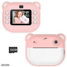 Sofort-Muster Kamera für Kinder, 1080P HD Digitalkamera für Kinder, Lernspielzeug für Kinder von 3-12 Jahren, Kamera Geschenke für Geburtstag Urlaub Reise