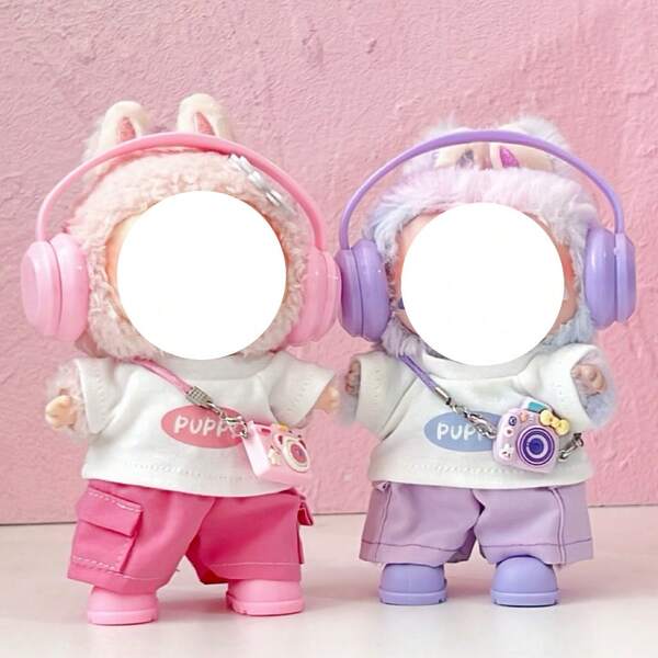 Ubranka dla lalek , świąteczne stroje dla lalek o wzroście 15,01-16,99 cm, urocze akcesoria do lalek Q Edition, interaktywne prezenty, świąteczne stroje dla lalek (lalka nie jest dołączona)