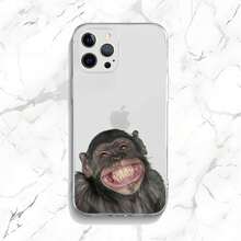 Monkey Sipping Caprisun Meme Phone Case Compatible With  15,14,13,12,11 Plus,Pro,Max,XR,XS,X,7,8 Plus,SE,Mini Transparent Soft Case, Cover Compatible With  17 Pro Max Case,  17 Pro Case,  17 Case,  16 Pro Max Case - Z7 - View 5