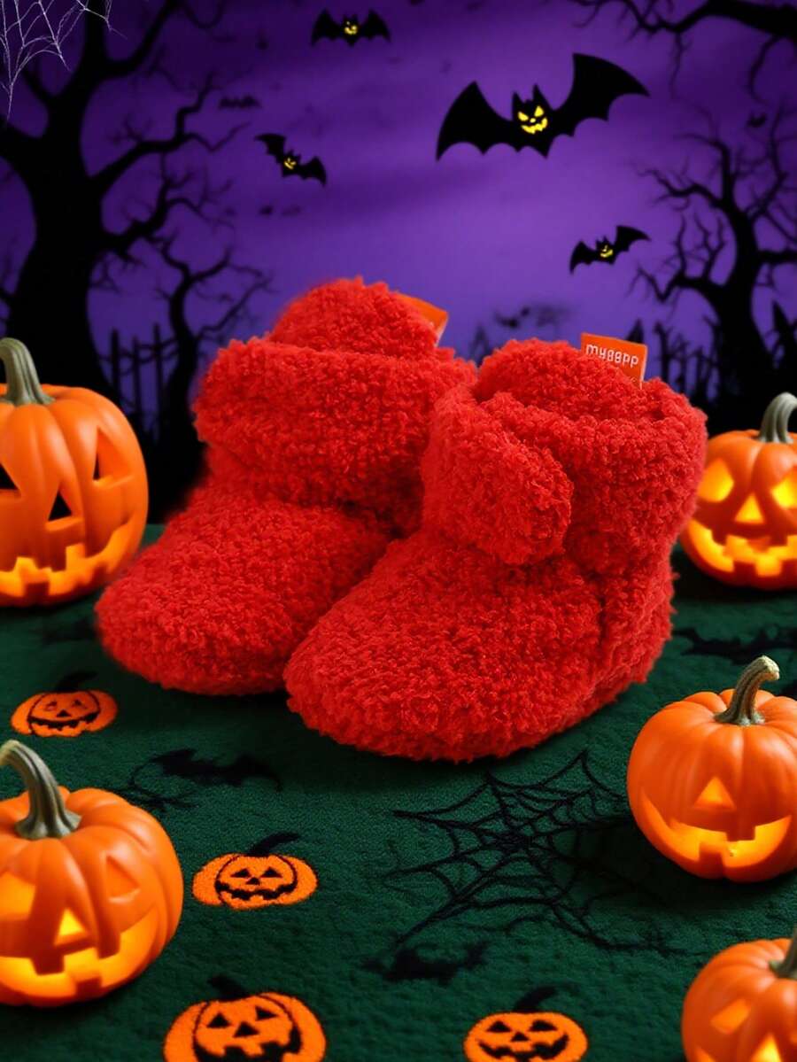 Halloween Infant Booties Infant Newborn Boys Girls Slippers Warm Crib Sock Shoes Indoor First Walkers