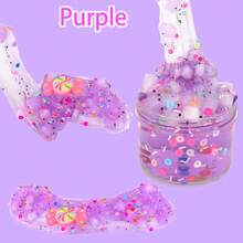 60ml Crystal Mud Slime With Cute Accessories And Soft Clay, Transparent Sticky Liquid, Slime Party Sensory Stress Relief Toy, Great Christmas Slime Activater, Slime>Mini, Slime Jelly