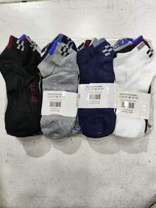 KIT 12 PAR MEIAS MASCULINO JUVENIL CANO CURTO ESTAMPADA ADOLESCENTE 31-35