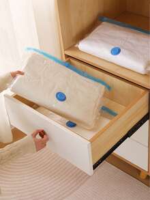 6/3/1pcs Minimalist Vacuum Compression Bags, Clear Airtight Storage Bags For Clothes, Bedding, Pants, Socks, Sweaters, Suitable For Home Closet, Wardrobe, Travel Luggage, Back To School, Halloween Costume Storage, Christmas Outfit Organization, Holiday Gifts